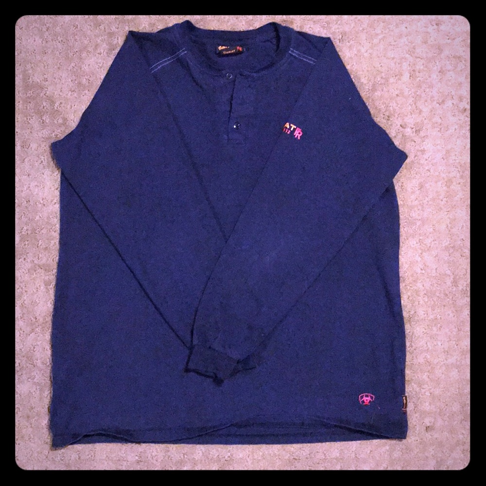 🚫Sold🚫 Men's Ariat Work FR Henley long sleeve